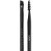 Buy Nyx Professional Makeup Pro Dual Brow Brush - Double-Sided Curved Eyebrow Brush Synthetic Fibers Black | International Shipping Available - Buy Online on GoSupps.com