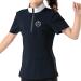 TrustBreech-Made in USA -Kids' Short Sleeved Technical Moisture-Wicking Equestrian Horse Riding Sun Shirt with Ice Fil Lite Medium Navy