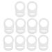 JSKWIKE 10 silicone ring pacifier silicone ring for pacifier chain silicone ring adapter for pacifier pacifier strap clip with baby silicone ring adapter for pacifier chains for baby young girls