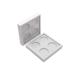 Outanaya 2pcs 4 Eyeshadow Case Eyeshadow Pan Holder Eyeshadow Palette Eyeshadow Containers Empty White