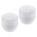 Lot de 2 Bo te Poudre de Voyage Blanche avec Houppette Douce pour B b Distributeur Compact et Portable Dosage Pr cis pour Soins Peau Sensibles Sortie et Maison