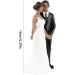 Wedding Cake Topper Resin African American Couple Figurine Centerpiece Decorations for Wedding Anniversary - Buy Online on GoSupps.com