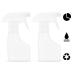 Spray Bottle 6 oz (180 ml) Leak Proof Squirt Bottle 3 Ways Adjustable Nozzle Refillable Empty Spray Bottle for Cleaning Cats Hair Plants 2-Pack