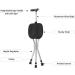 Portable Folding Cane Seat Aluminum Height Adjustable Combo Walking Stick Chair 3 Legs Cane Adjustable g Stick with LED Light Unisex for Elderly Senior Light Trave Surprise Gift - Buy Online on GoSupps.com