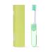 Suicra toothbrush Portable Folding Toothbrush Super Soft Bristle Traveling Toothbrush Fold Travel Camping Hiking Outdoor Easy Take Teethbrush (Color: Green) Green