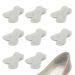 TSHAOUN 8 pairs of non -slip shoe pads slide -resistant sticker heel protection heel cushion made of leather heel cushion leather self -adhesive against rubbing and bubbles heel holder (gray)