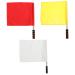 Yardwe 3pcs Hand Flags Traffic Safety Flags Sports Referee Flags Track and Field Training Flags Performance Linesman Official Flag for Soccer Volleyball Football
