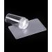 Clear Nail Art Jelly Stamper Plate Scrapers Set - 1 Stamper and Silicone Heads - Buy Online on GoSupps.com