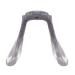 Begisa glasses pads 2 pieces of gray silicone for insert/screw in glasses pads replacement for children U-shaped plastic glasses transparent nasal pad arm