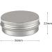 12 Pack of 40ml Silver Aluminum Screw Cap Cream Cans - Empty Round Cosmetic Containers with Stickers - Ideal for International Shipping - Buy Online on GoSupps.com