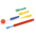 ARK Z-Vibe Vibrator plastic in the Basic Set with 5 attachments including ATC care instructions-entry to the ARK Z-Vibe oral stimulator sensory voting in the mouth in the case of language problems (red)