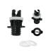 BOSETEN Sup Pump Adaptor, Halkey Roberts Valve Adapter, Paddle Board Pump Adapter for Electric Kayak Pump, Manual Boat Pump,3 Size Washers Included