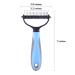 Professional 2 Sided Pet Grooming Brush for Cats & Dogs - Dematting Comb and Undercoat Rake - Buy Online on GoSupps.com
