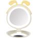 HURRISE Lighted Mirror Lightweight Mirror with Lights Travel Mirror 3000mAh USB Power Bank Compact Mirrors Travel Use for Home Use Touch Up Daily Use (Yellow) - Buy Online on GoSupps.com