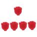 FRCOLOR 5pcs Rose Face Ice Tray Mini Face Roller Cube Face Small Ice Cube Tray Rose Ball Ice Cube Sphere Ice Cube Mold Ice Making Ice Circle Maker Food Grade Silicone Popsicle Refrigerator