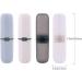 Cabilock 4 Pcs Travel Toothbrush and Toothpaste Case Set - Portable Holders for Denture Brush, Toothpaste Storage Box - Ideal for Travel, Camping, Business - Assorted Colors - Buy Online on GoSupps.com