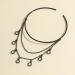 Black Layered Open Cuff Armlet - Halloween Party Costume Jewelry with Black Tassels - Buy Online on GoSupps.com