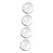 Beaupretty 4 Cartal Fitness Ball crystal linen ball balls for health exercises gymnastics ball massage fitness balls crystal ball ball hand older white crystal rauer stone