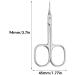 Brush Cuticle Scissors Stainless Steel Manicure Grooming Scissors Curved Slice Pedicure Tool for Nail - Buy Online on GoSupps.com