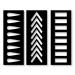 Makeup Swatch Sticker Stencil 6 Pack of Vinyl Swatch Stencils Makeup Artist Supplies Beauty Supply