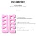 50Pcs Sponge Toe Separator & Foam Finger Spreader Set | Soft Manicure Pedicure Tools for Perfect Nails - Buy Online on GoSupps.com