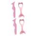 Beavorty 4 Pcs Eyeliner Silicone Molds Lash Kit Silicone Spoons Guide Lipstick Makeup Tool Auxiliary Eyelash