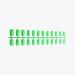 YUSSEQDD Artificial Press-on Fingernails Fashionable French Style Scratch Resistant False Nail Set Nail Tip Manicure Stickers Green - Buy Online on GoSupps.com