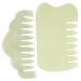 JECOMPRIS 2ST Jade Kamm Gua-Sha-Brett Sieremic massage device Massage devices for the scalp Massage hair for the scalp compact combs head massage trigger point tool xiuyu china face