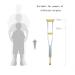 GagalU Crutches for Adults Underarm Crutches for Adjustable Underarm Youth Crutch Height Adjustable Underarm Crutches for People in 134-154CM Lightweight Aluminum Walking Stic - Buy Online on GoSupps.com