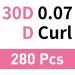 30D-D-0.07-10 Cluster Lashes - 10D 20D C D Curl Wispy Bottom Lashes DIY At Home | 10mm 30D-D-0.07-Large - Buy Online on GoSupps.com