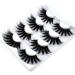 Buy NEW 4 Pairs 3D Mink Hair False Eyelashes | Criss-Cross Wispy & Fluffy 25-30mm Extensions | Handmade Eye Makeup Tools - Buy Online on GoSupps.com