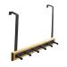 Hemoton 1pc Nail Door Black The Back Hanger Over Hanging Household Hook Rack Creative Multifunctional