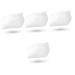 FOMIYES 4 Pairs Inner Height Increasing Insole Sock Pads Shoes Height Increase Pads Silicone Heel Socks Heel Protectors Heel Sleeves Non-Slip Sebs Men and Women White Half Shoe