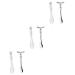 Healeved Lot De 3 ensembles 1 cuill re Maquillage En M tal 2 cuill res Cr me Pour Le Visage 3 pi ces argentx3pcs 1 unit (Lot de 1)