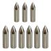 JJZS 12 Pack Glue on Field Points 100 Grain Glue on Target Aluminum Arrow Points Wood Arrow Tips Glue on 100 Grain Glue Arrow Tips