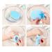 6 Pieces Natural Soft Powder Oval Makeup Sponges Facial Cleansing & Peeling Tools for Flawless Skin - Buy Online on GoSupps.com