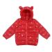 Hooded Coat for Kids Winter Jacket Toddler Padded Coat Warm Puffer Jacket Infant Waterproof and Lightweight Outwear Long Sleeve for Boys Girls 18-24 Months 18-24 Months Red