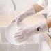 Gloves Transparent White Household Washing Dishes and Clothes Waterproof Plastic Household Cleaning Non Slip Durable high Temperature Resistant Thin Gloves TransparentwhiteFlamingo - Buy Online on GoSupps.com