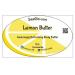 HalalEveryDay LEMON BUTTER - 100% Pure and all Natural - For Skin Hair and Nail Care. With vitamin E omega 3 and lecithin - Refreshing butter - large 8 oz Jar