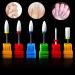 3/32" Medium Flame Cuspidal Nail Art Drill Bit Polish Tool Ceramic Mounted Grinding Stone Head Electric Manicure Cutter - (Color: BL) - Buy Online on GoSupps.com