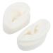 Healeved 1 Pair Artificial Ears Nose Straightener Artificiales para Ear Jewelry Ear Model Fake Ears Artificial Silicone Ear Simulation Ear Mold Imitation Ear Mold Child Green Medium