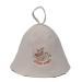 GMMH Saunahut Sauna Hut from Wollfilz - (Russian Design) Filz Sauna cap for women and men felt cap hat Filzhut Hut cap for sauna (design 2) 60 pieces (1 Pack)