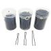 1Box 160PCS Black Bobby Metal Pins Waved U Shaped Hair Pins Bun Pins Hair Slides Grips Hair Accessory For Women Girl Buns Up-Dos (5.2cm /2 Inches)