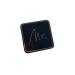MthH Retro contact lens-storey-bearable cosmetic contact box simple and advanced feeling of female and male (color: black) black