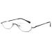 Koosufa Metal Halfbrille Reading glasses women Men's feather hinge Half round metal frame reading glasses Reading help Aid visual aid with strength 1.0 2.0 2.5 3.5 4.0 1x gray 2.5 x