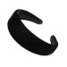 Topkids Accessories Velvet Padded Alice Headband Hairband Hair Band Head Band Women Girls 90s 80s 70s 60s Wedding Hen Party Bridal Festival Adult Wonderland Thick Wide (4cm Black)