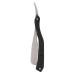 Manual beard traser razor with a straight edge men's straight edge razor zinclegation wooden handle razor for barber home high -quality structure and stability (without blade)