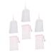 VINTORKY 6pcs Bubble Net Foaming Nets Soap Saver Pouch Travel Face Wash Foam Soap Foam Bag Double Layer Pe