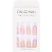 French False Nails Pink Heart Press on Nails Ballerina Acrylic Stick on Nails Almond Fake Nails 24pcs for Women and Girls (Color : Pink Size : A) - Buy Online on GoSupps.com
