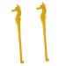 Fomiyes 2st back scratch acupressure wooden spatula body scratch handmade gifts hand tools for folding folding tool wood carved animal older shoe open